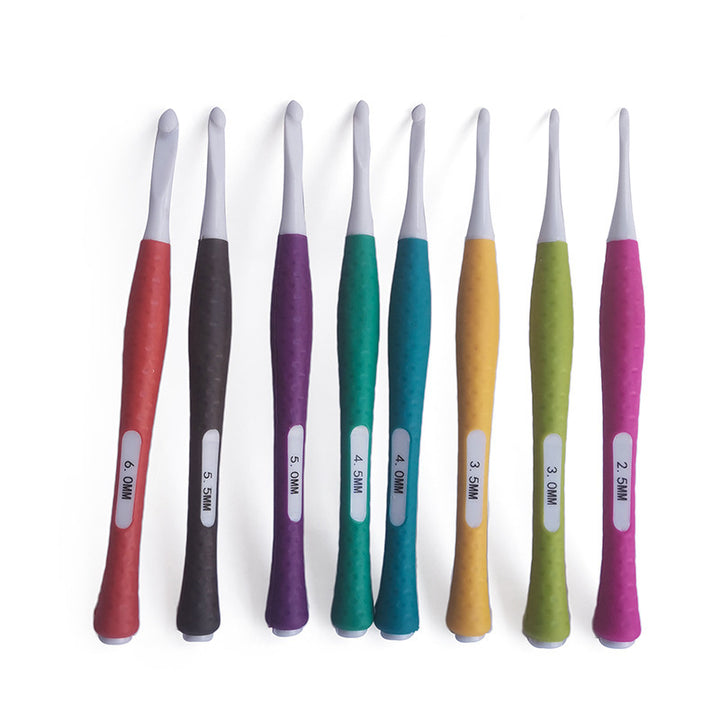 Soft Handle Plastic Crochet Hook Set