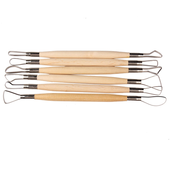 Unleash Your Inner Sculptor with the 8 Inch 6 Regular Flat Wire Knife Pottery Clay Tool