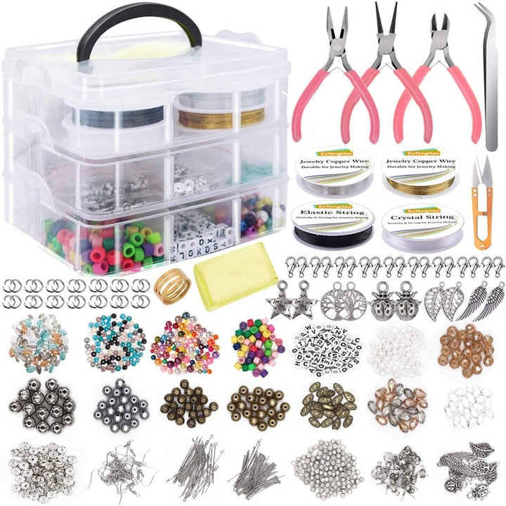 Unleash Your Creativity with 1171pcs Crystal Beads Material