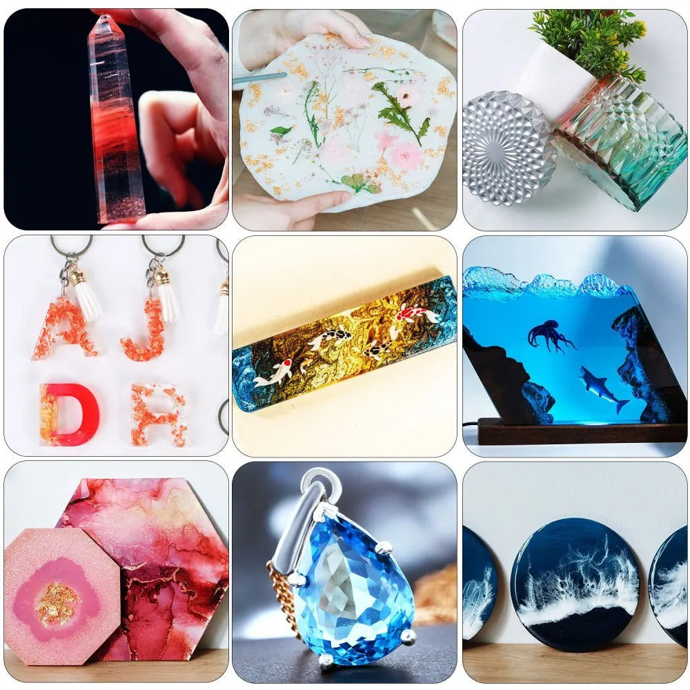 Unleash Your Creativity with Transparent Epoxy Resin AB Crystal Glue!