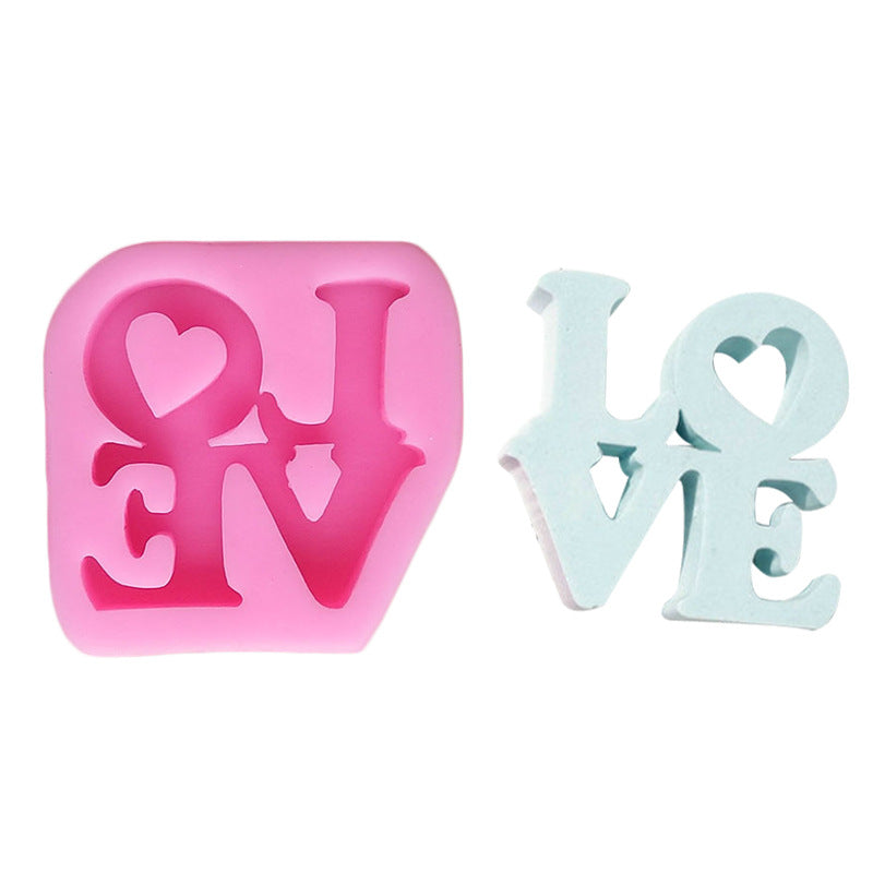 Create Heartfelt Treats with the LOVE Letter Shape Liquid Silicone Mold