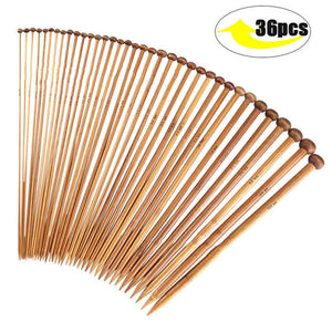 Get Your Knit On with 36 Wooden Sweater Knitting Needles!