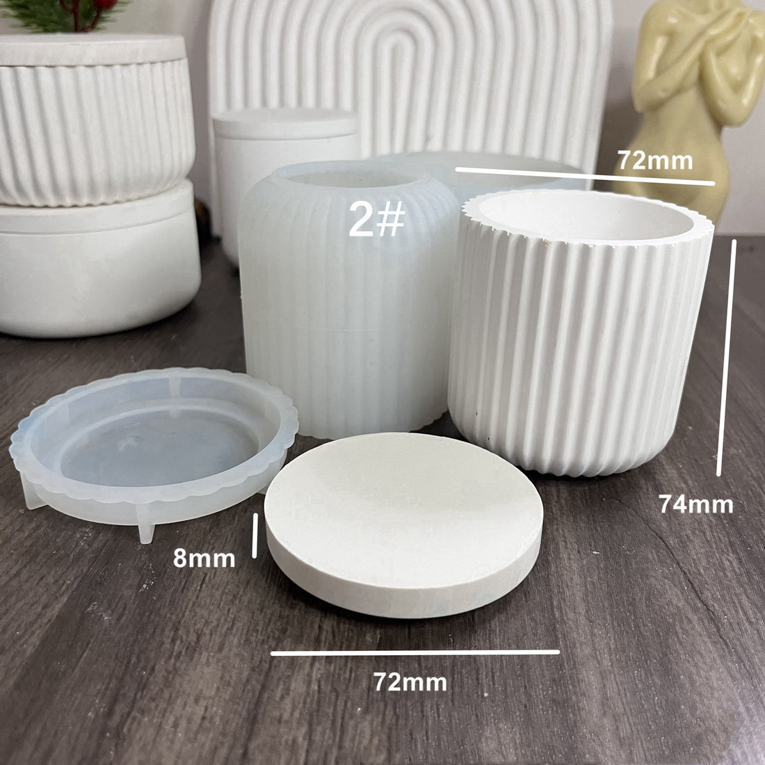 Resin Mirror Bottle Silicone Mold