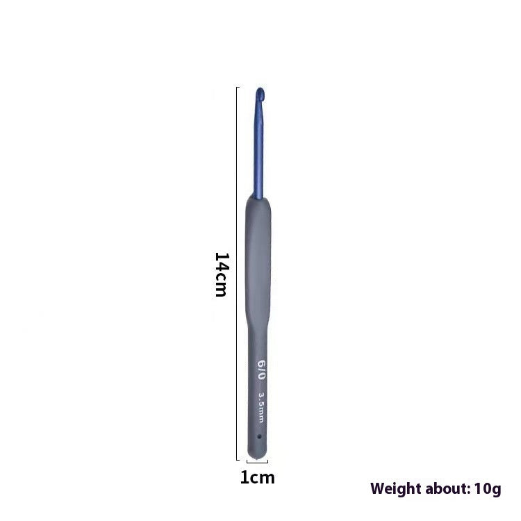 Blue Soft Handle Crochet Hook Set