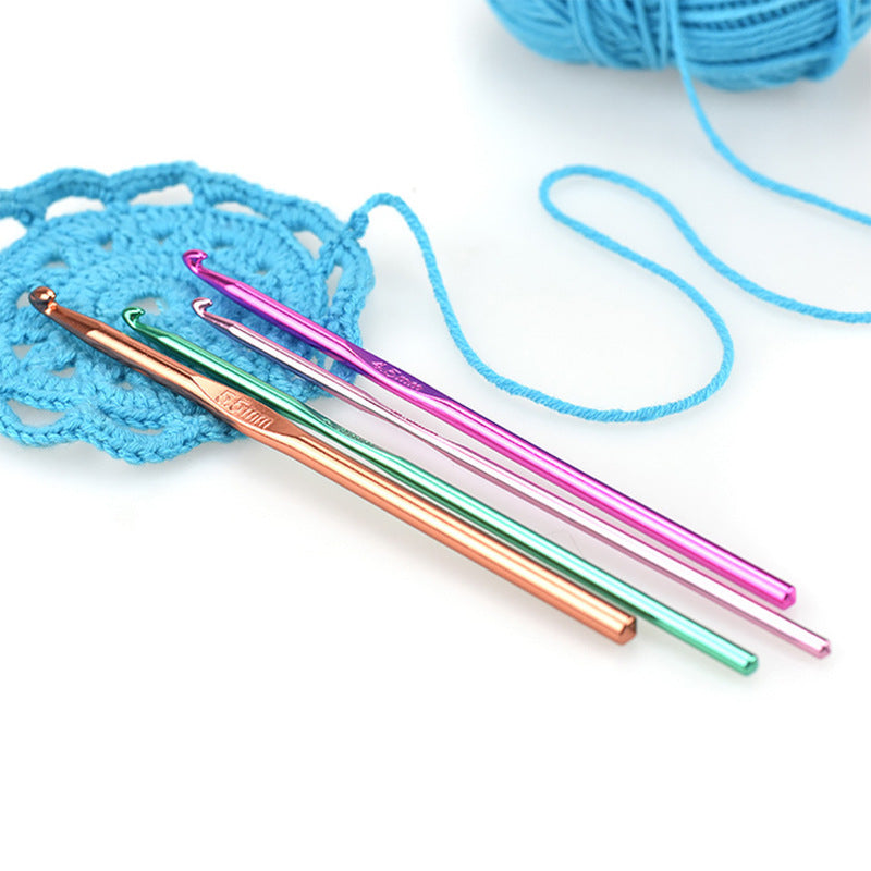 Metal Aluminium Color Crochet Hook