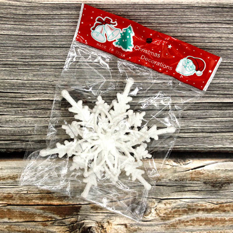 Christmas Ornaments 3D Ice White Snowflakes