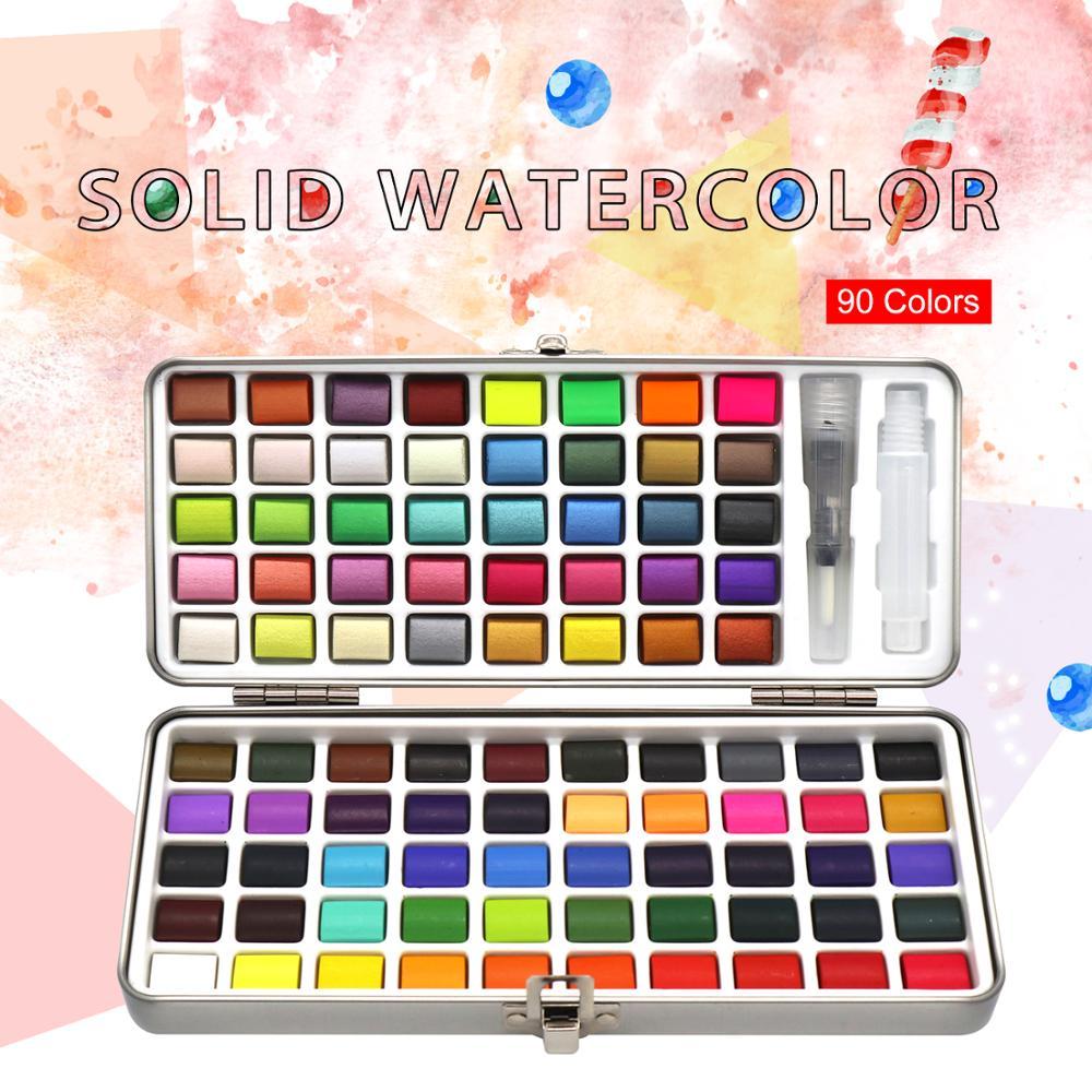 Solid watercolor paint Set
