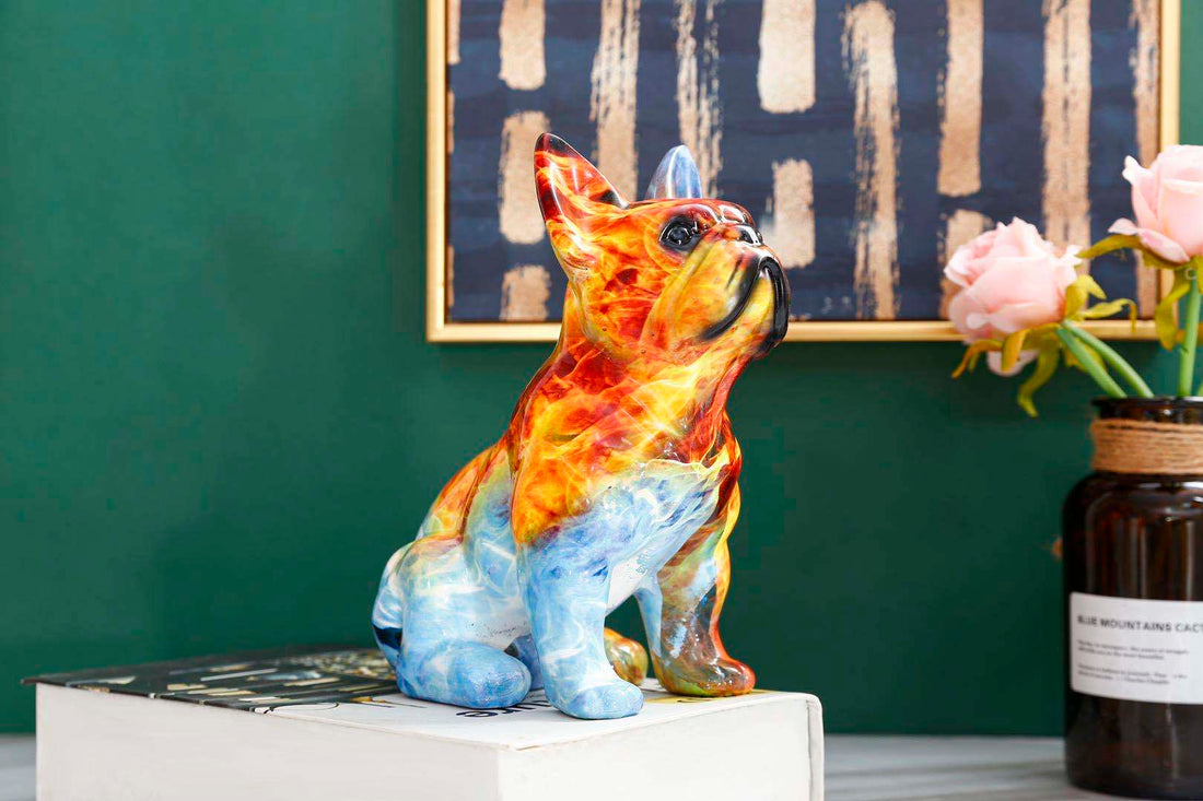 Simulation Bulldog Art Resin Decoration