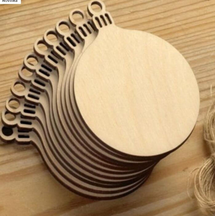 Handmade creative DIY wooden Christmas pendant