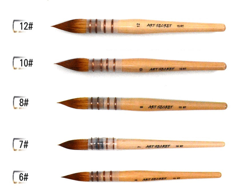 Nylon hair tip watercolor brush
