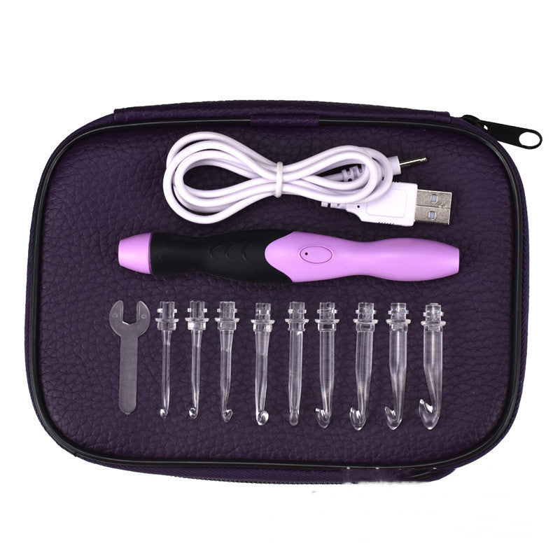 9 Plastic LED Glowing Crochet Hooks