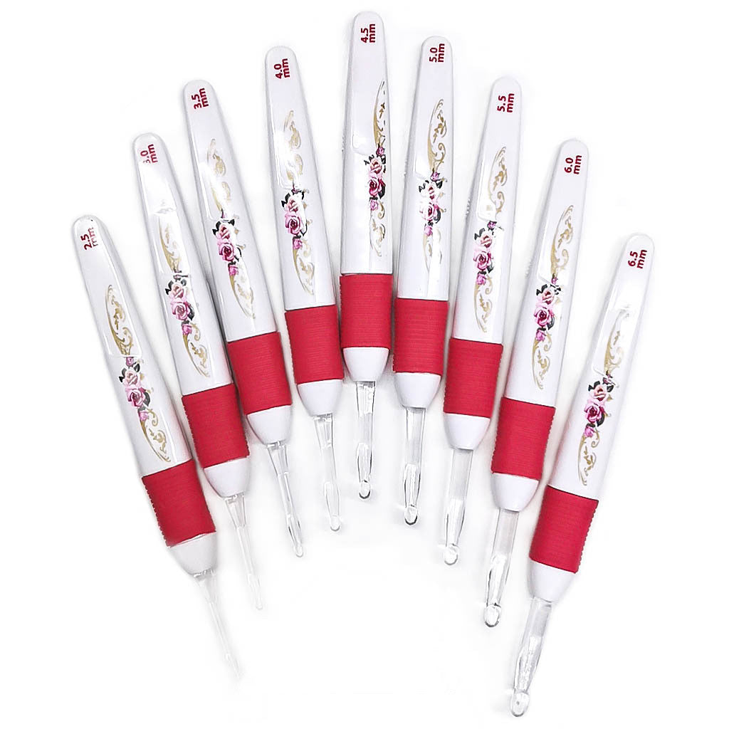 A set of 9 blister packs crochet hooks