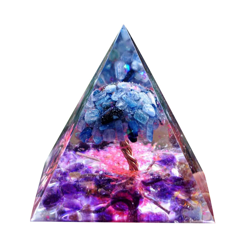 Crystal Gravel Epoxy Resin Pyramid Ornaments