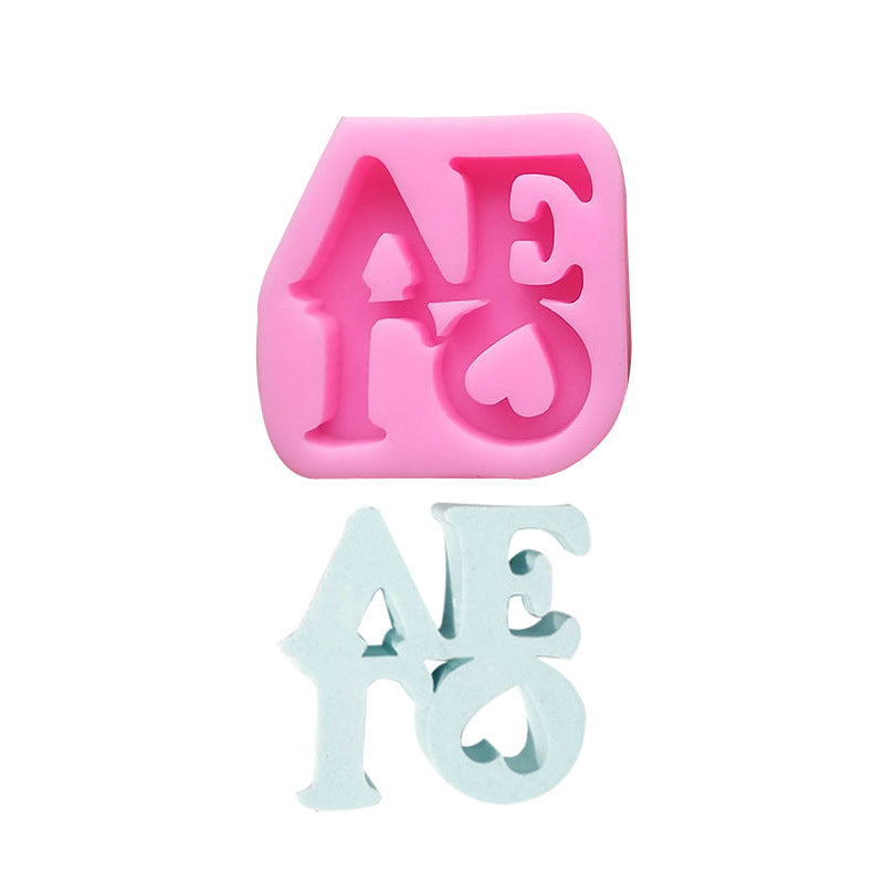 LOVE Letter Shape Liquid Silicone Mold