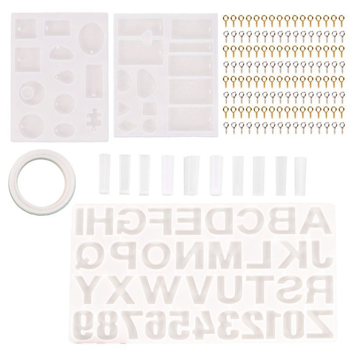 214Pcs Letter Resin Molds