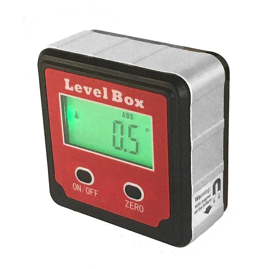 Digital inclinometer angle measuring tool