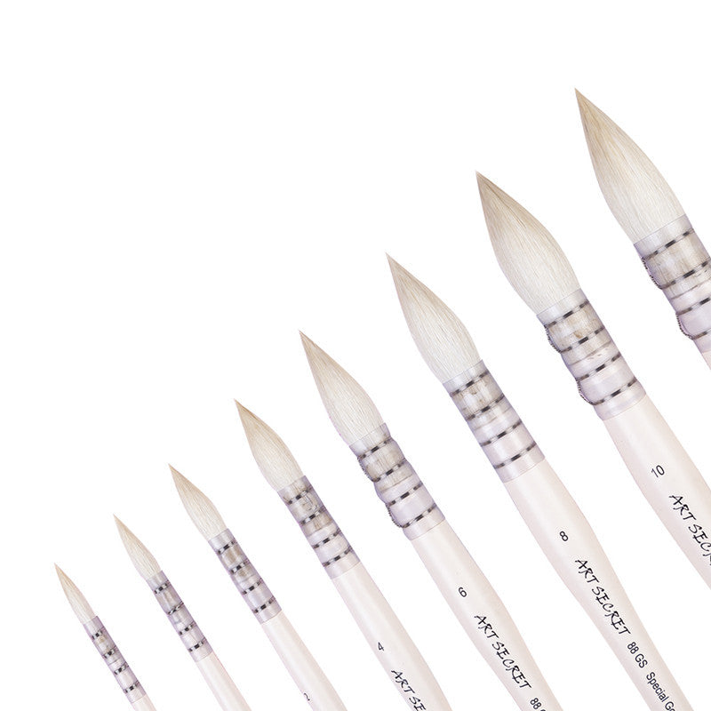 Wool watercolor brush