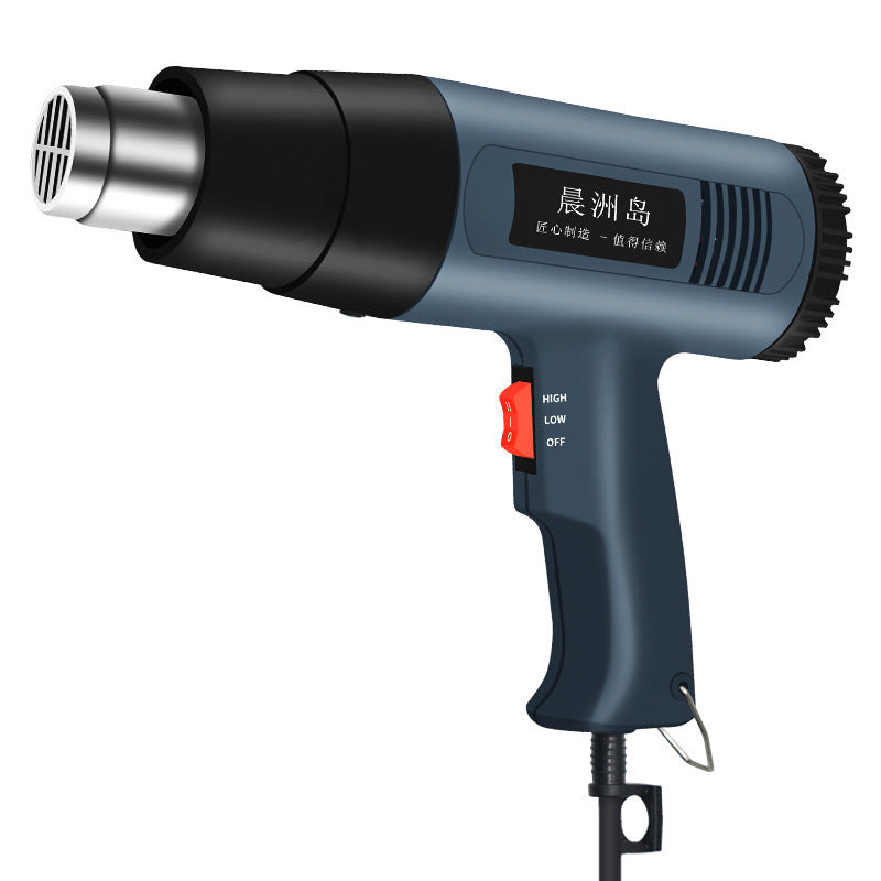 Handheld two-speed thermostat hot air gun
