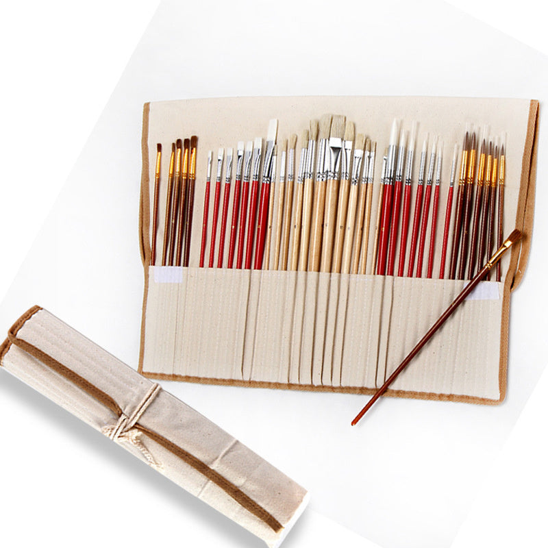 Multi-function Log Rod Oil Paint Brush