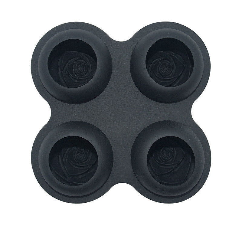 3D Large Rose Silicone Ice Molds