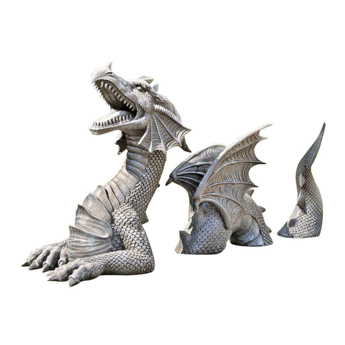 Large Dragon Gothic Garden Sculptures