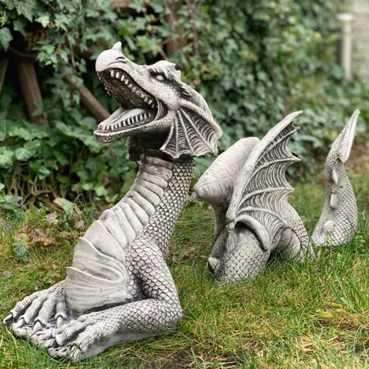 Large Dragon Gothic Garden Sculptures