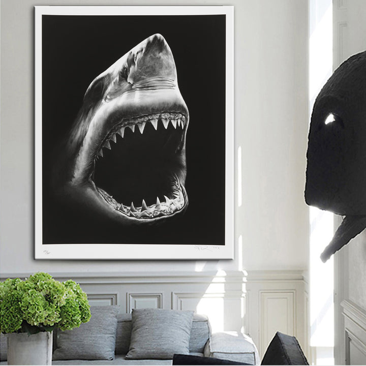 Modern Shark Canvas Painting