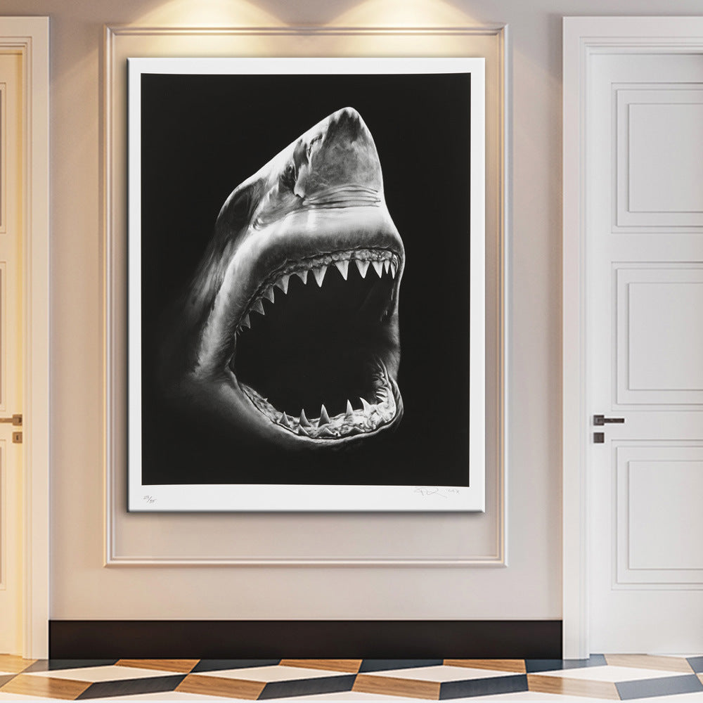 Modern Shark Canvas Painting