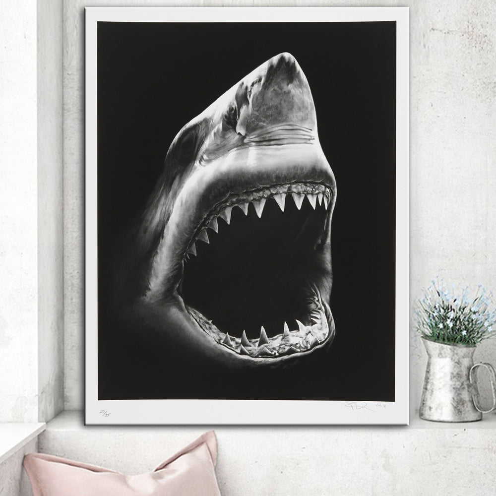 Modern Shark Canvas Painting