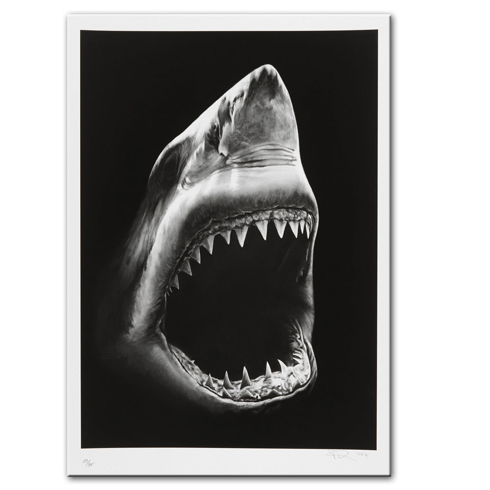 Modern Shark Canvas Painting