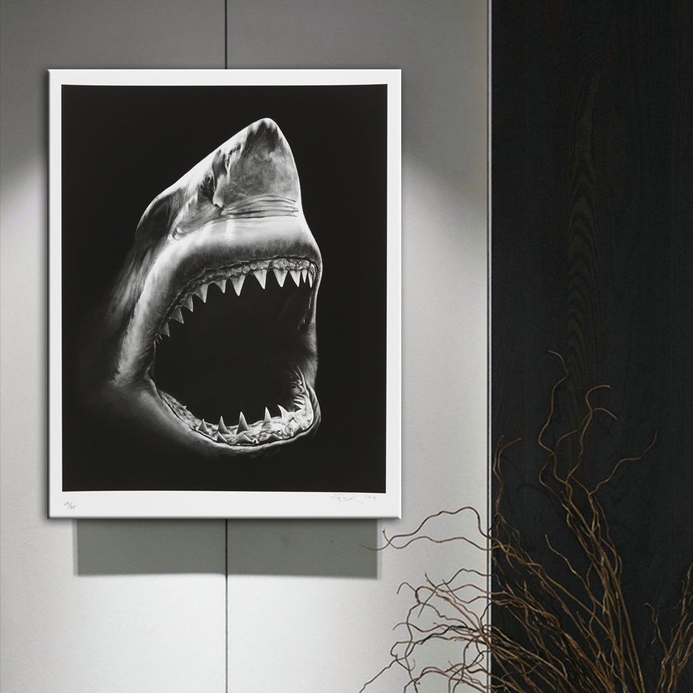 Modern Shark Canvas Painting