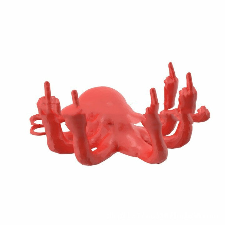 Sculpture Octopus Luminous Resin Decoration