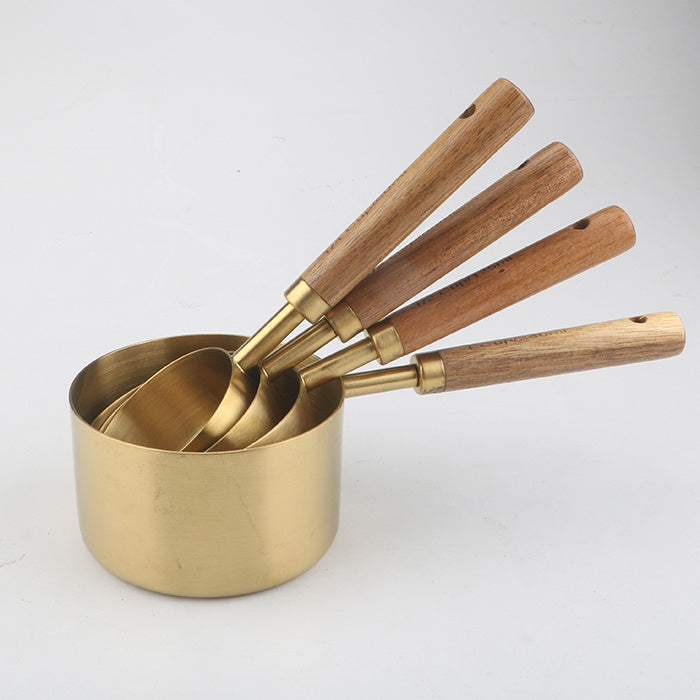 Color Wooden Handle Measuring Spoon