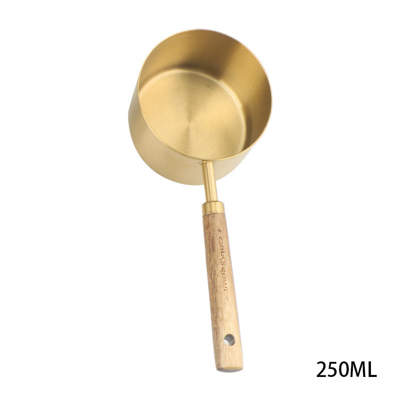 Color Wooden Handle Measuring Spoon