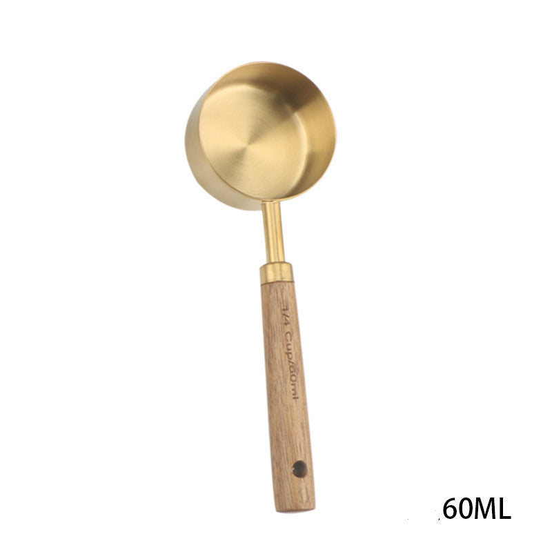 Color Wooden Handle Measuring Spoon