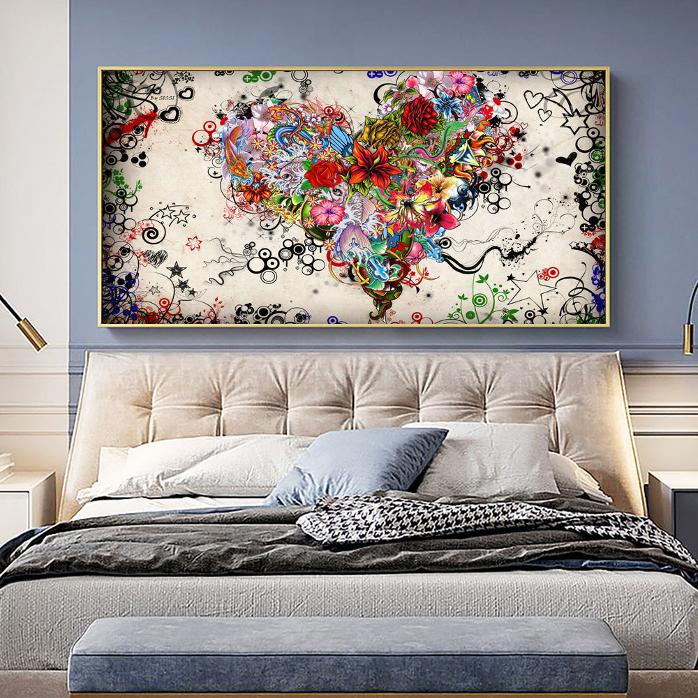 Rose Love Canvas Painting Oil Painting
