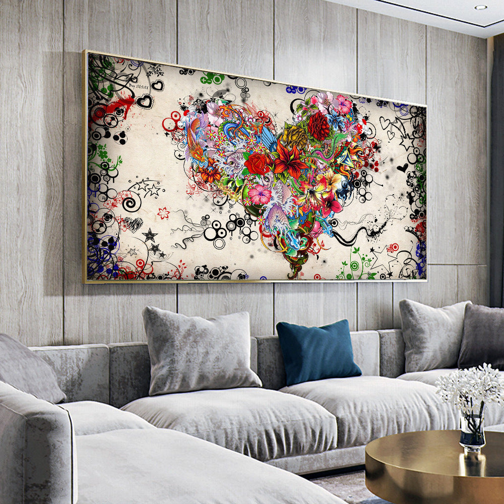 Rose Love Canvas Painting Oil Painting