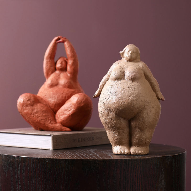 Abstract Art Fat Woman Ornament Resin Craft