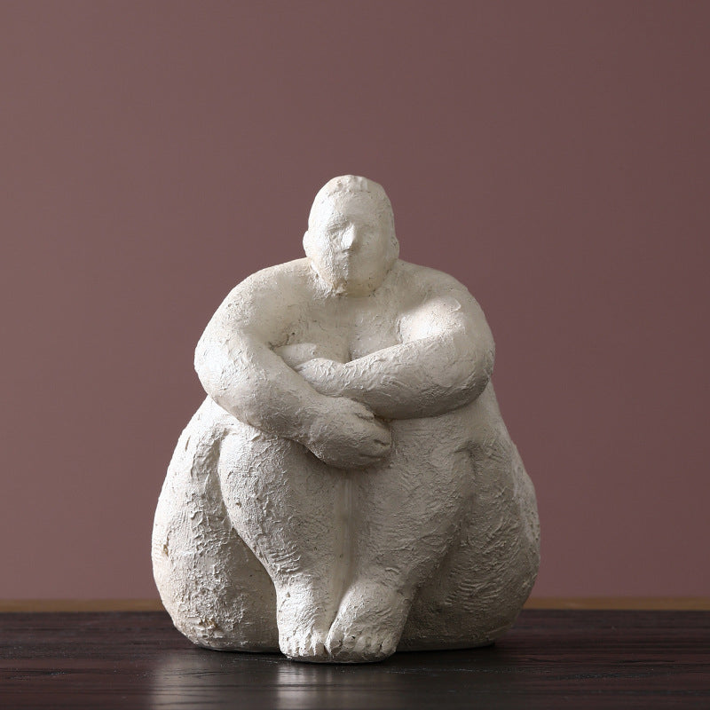 Abstract Art Fat Woman Ornament Resin Craft