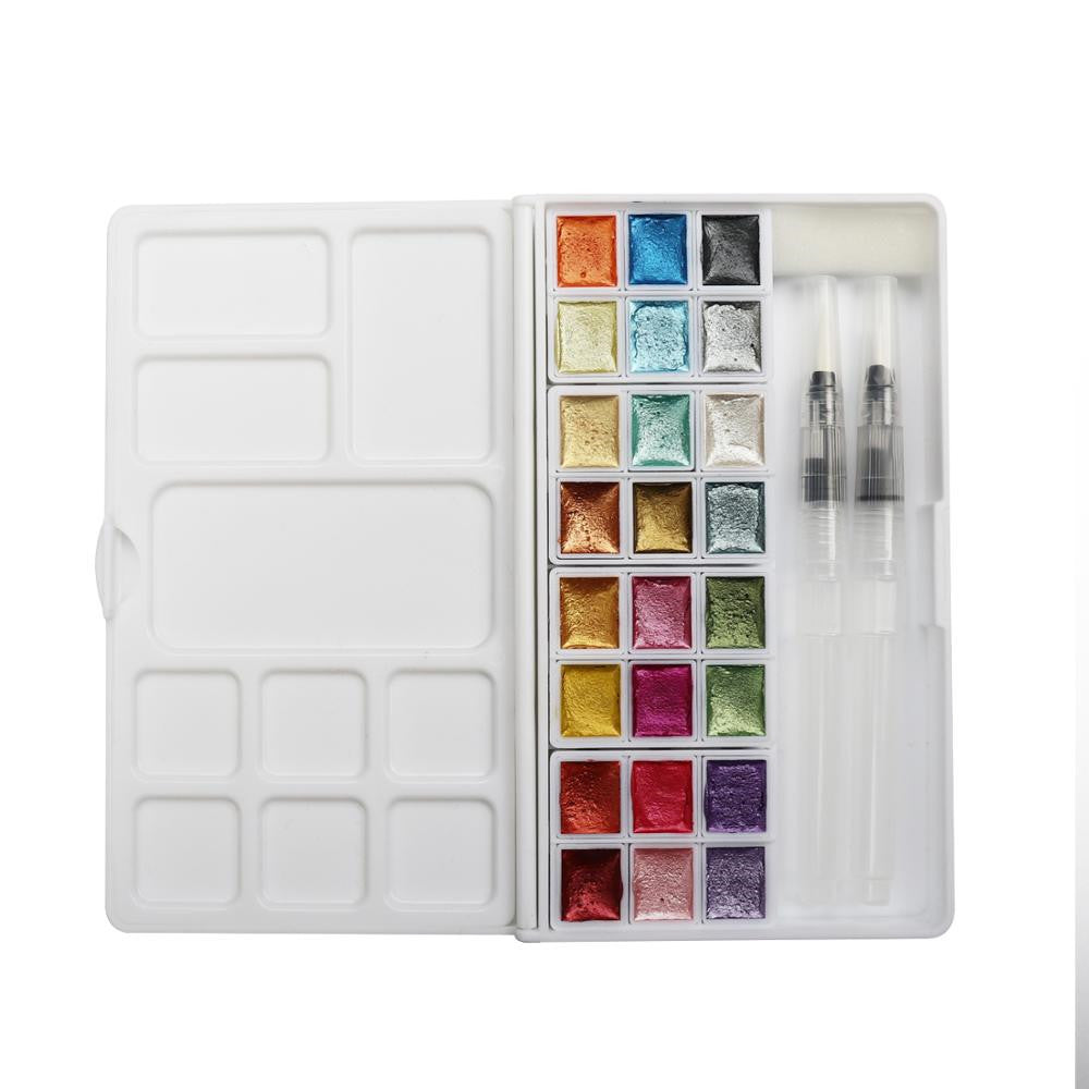 Watercolor 24 Colors With Brush Paint Set