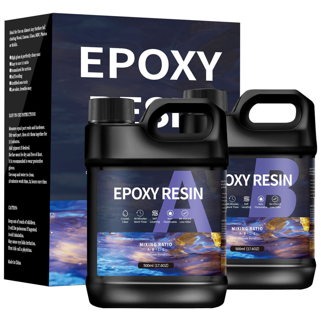 Transparent Epoxy Resin AB Crystal Glue
