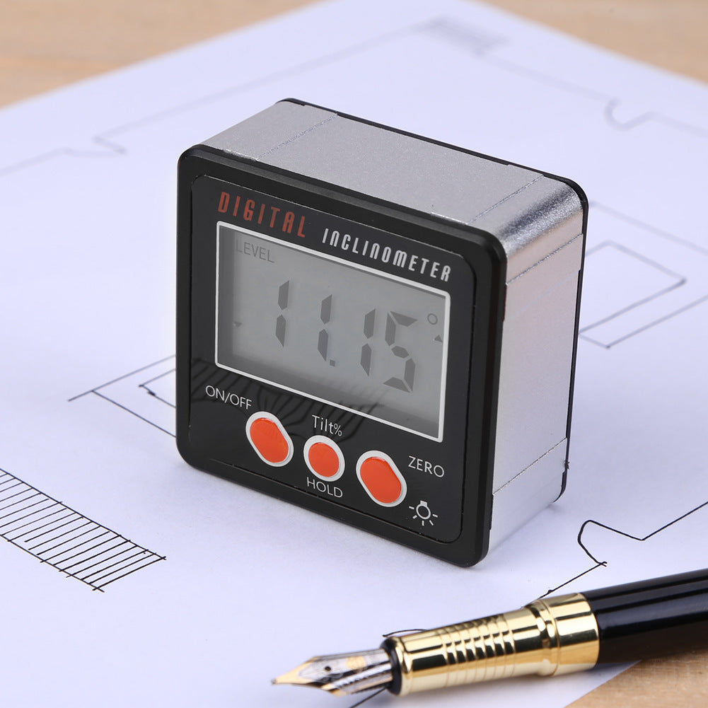Digital inclinometer angle measuring tool