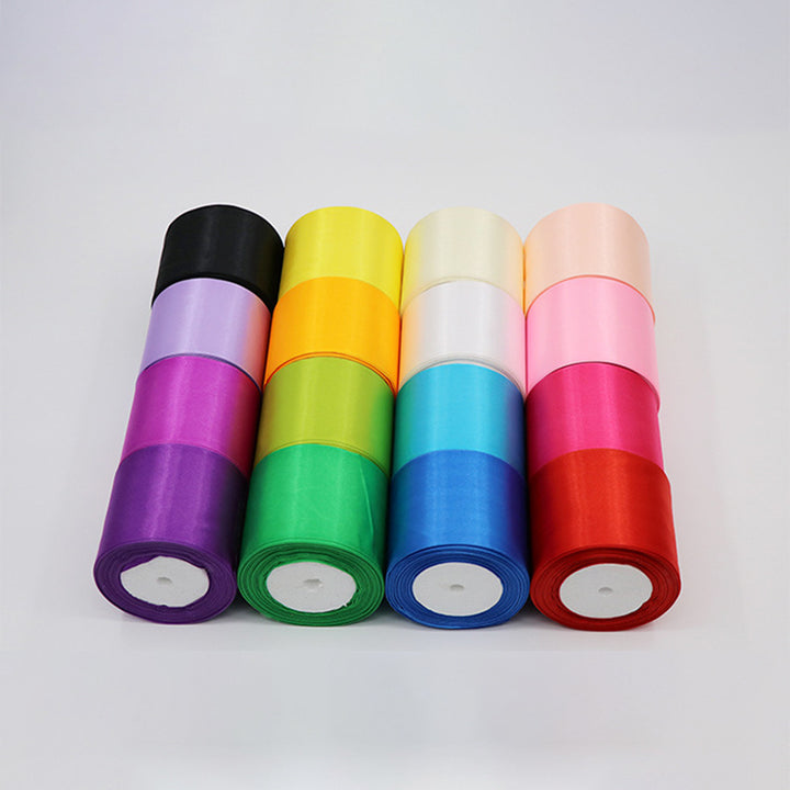 8CM Wide Ribbon Silk Colored Ribbons