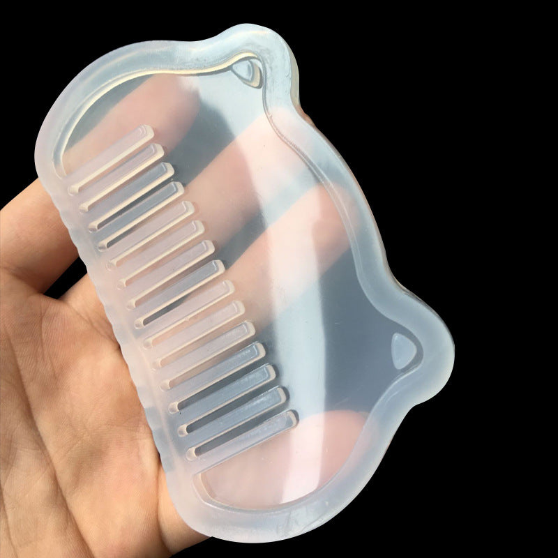 Resin glue handmade silicone mold cartoon comb mold