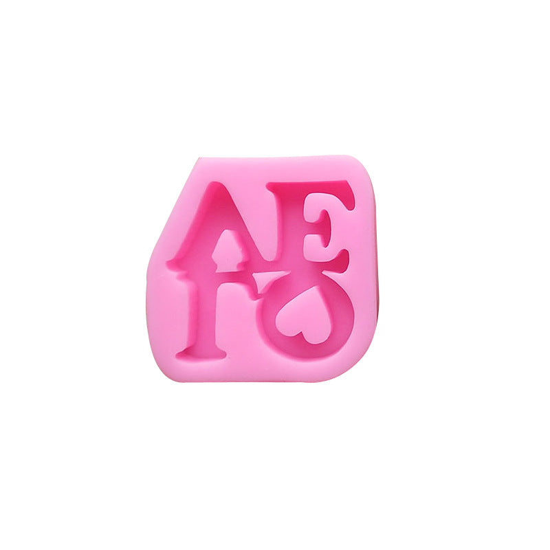 LOVE Letter Shape Liquid Silicone Mold
