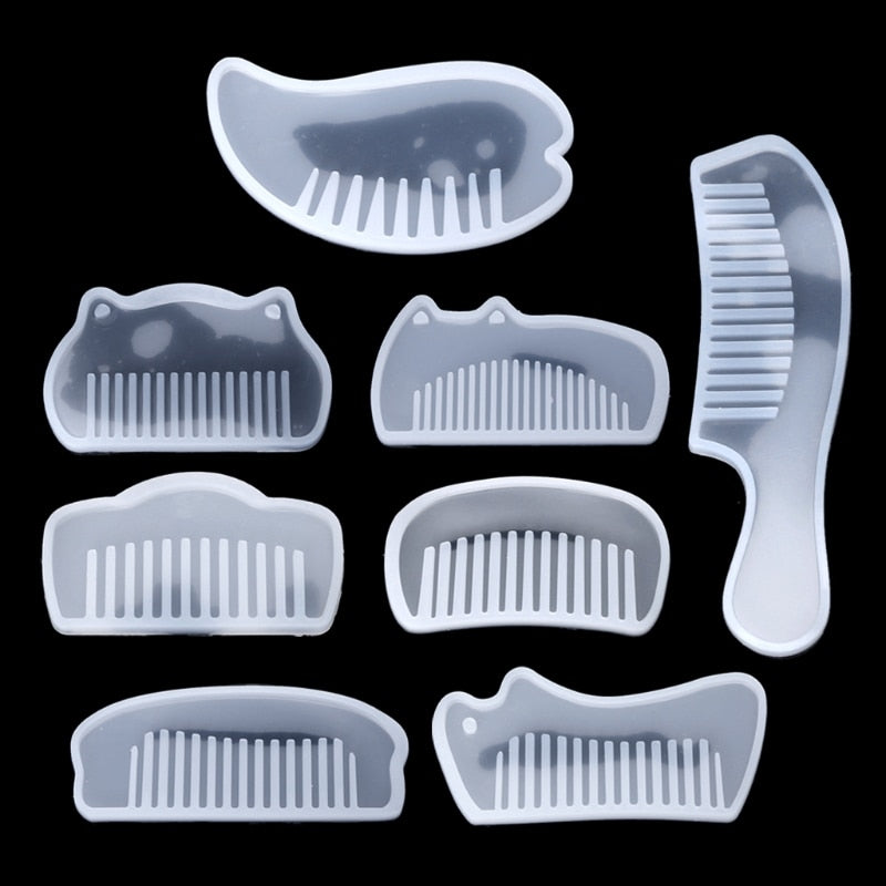 Resin glue handmade silicone mold cartoon comb mold