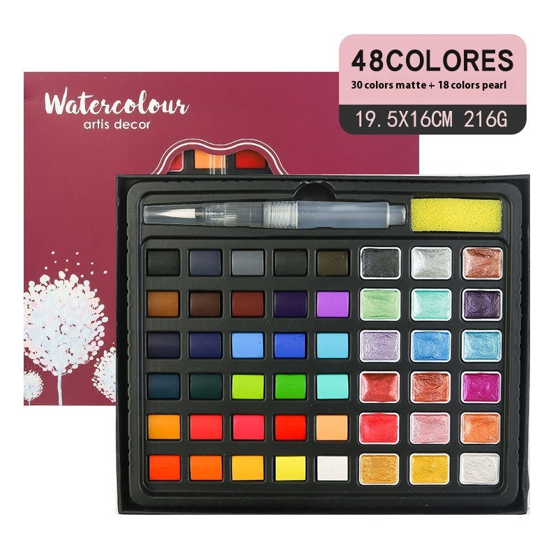 Children's Art Painting Watercolor Painting Boxed Paint