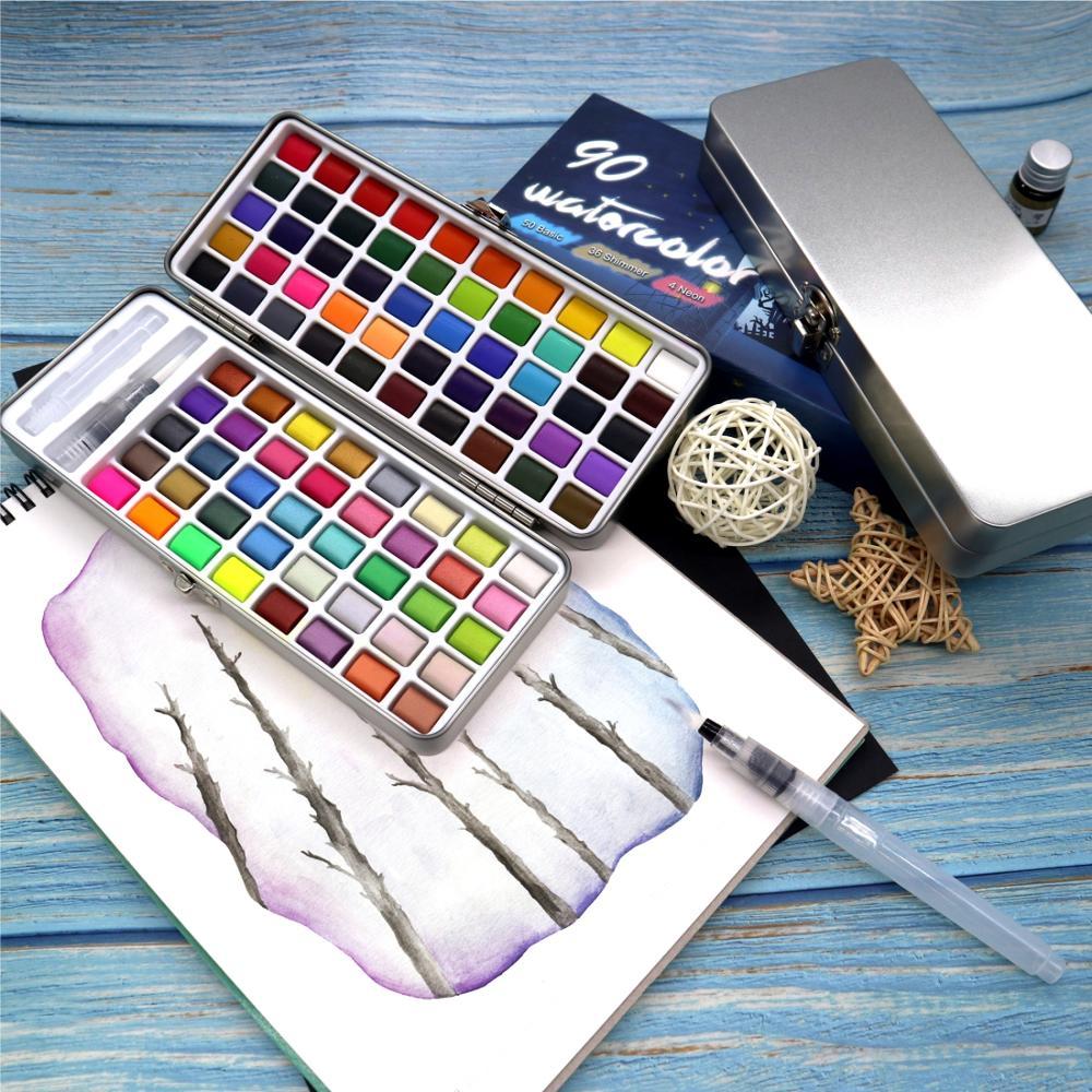 Solid watercolor paint Set