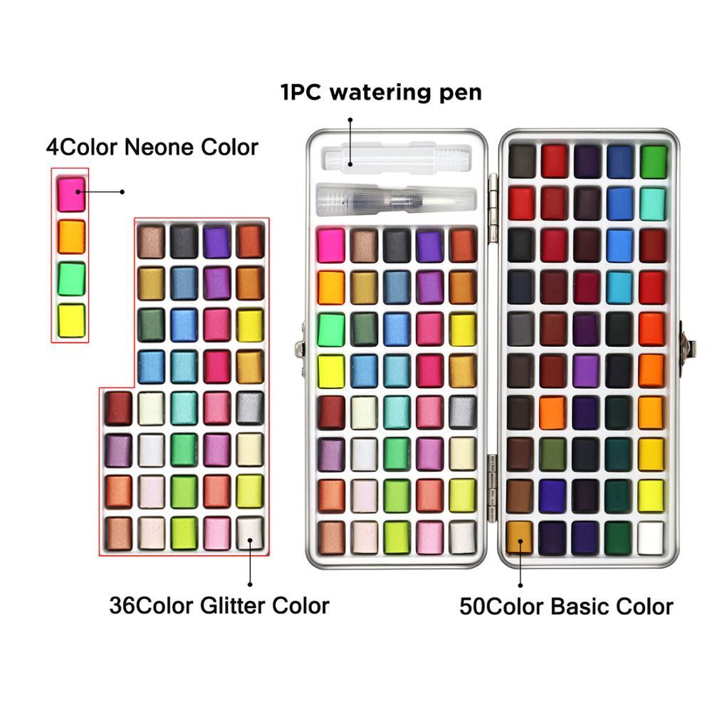 Solid watercolor paint Set