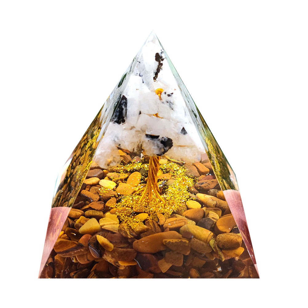 Crystal Gravel Epoxy Resin Pyramid Ornaments
